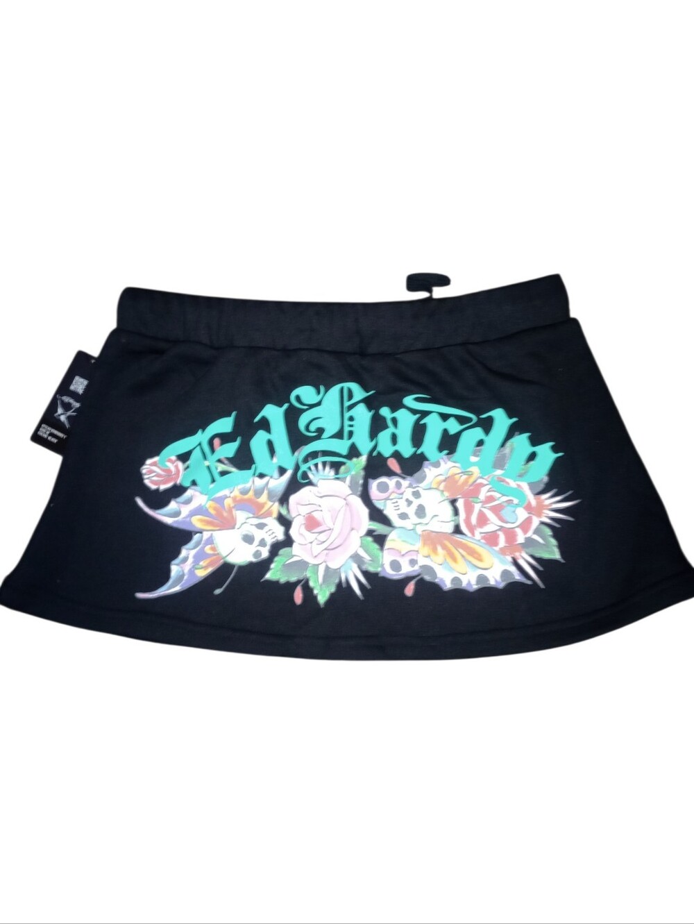 Ed Hardy Black Skull Graphic Women's Skirt, Size M, NWT - Picture 2 of 6